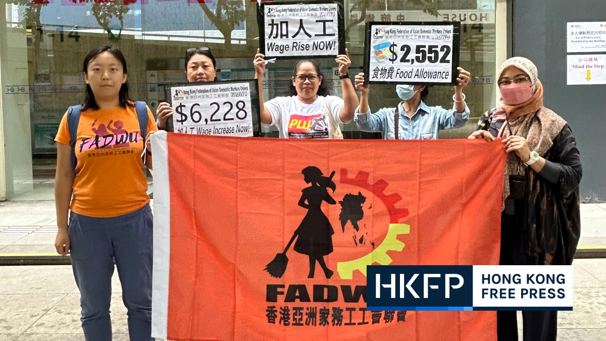 Hong Kong domestic worker groups call for minimum wage hike ahead of annual review